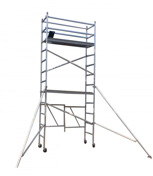 6M Mobile Foldable Scaffold Tower - Single Width
