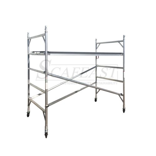 2M Aluminium Mobile Scaffold Tower - Double Width