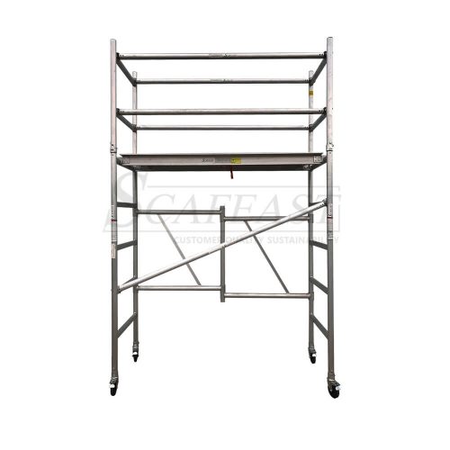 3M Aluminium Foldable Mobile Scaffold Tower - Single Width