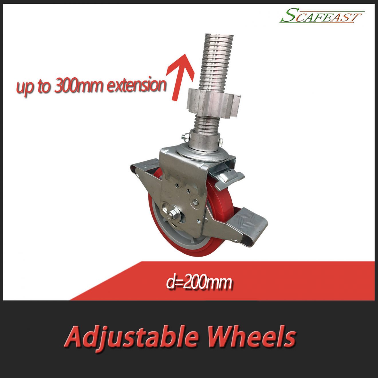 Adjustable Wheels mobile scaffold tower